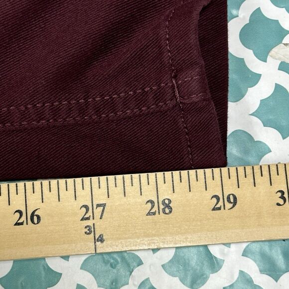 Basic Editions Jeggings Women’s Size XXL Maroon Pants Burgundy  Pull On Stretch - Picture 9 of 16